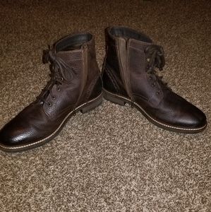 Mens zip up boots